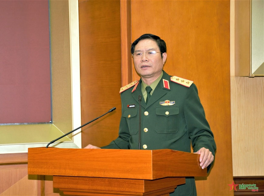 Thượng tướng Nguyễn Tân Cương chủ trì Hội nghị giao ban Bộ Tổng Tham mưu